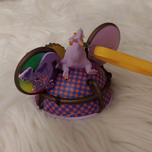 💜FIRM! NWT DISNEY PARKS EPCOT FIGMENT HAND PAINTED EAR HAT ORNAMENT (LAST AND F - Picture 5 of 8